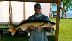 Leisure Outdoor Adventures guide and President with his great tournament walleye