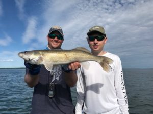 Captain Freed and a young Fisherman with a Leech Lake beauty!