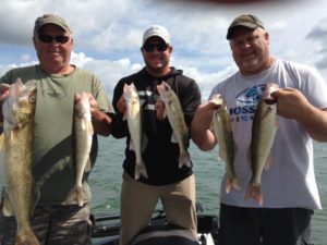 3 guys with nice walleyes